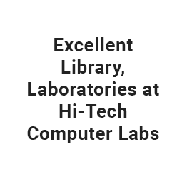 Excellent Library, Laboratories at Hi-tech Computer Labs