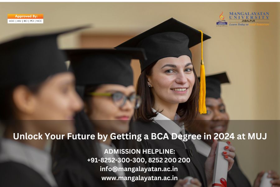 Elevate your career prospects with a BCA degree from Mangalayatan University. Unlock your future and gain essential skills for the tech industry.