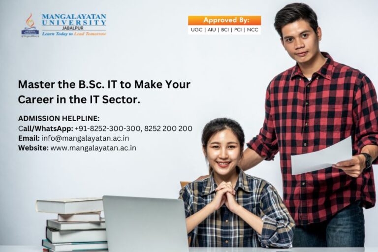 Explore our comprehensive B.Sc. IT course offerings, including top colleges, detailed syllabi, and undergraduate programs designed to launch your IT career.