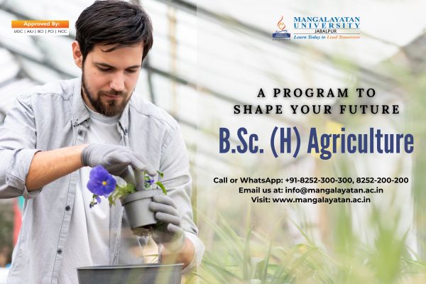 Shape your future with a B.Sc. (H) Agriculture degree. Join our program to develop expertise in agriculture and contribute to sustainable practices.